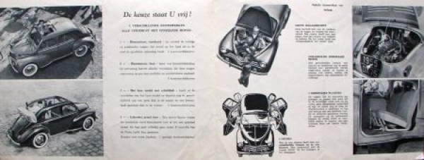 Renault 4 CV Modelprogram 1958 Carbrochure (6963)